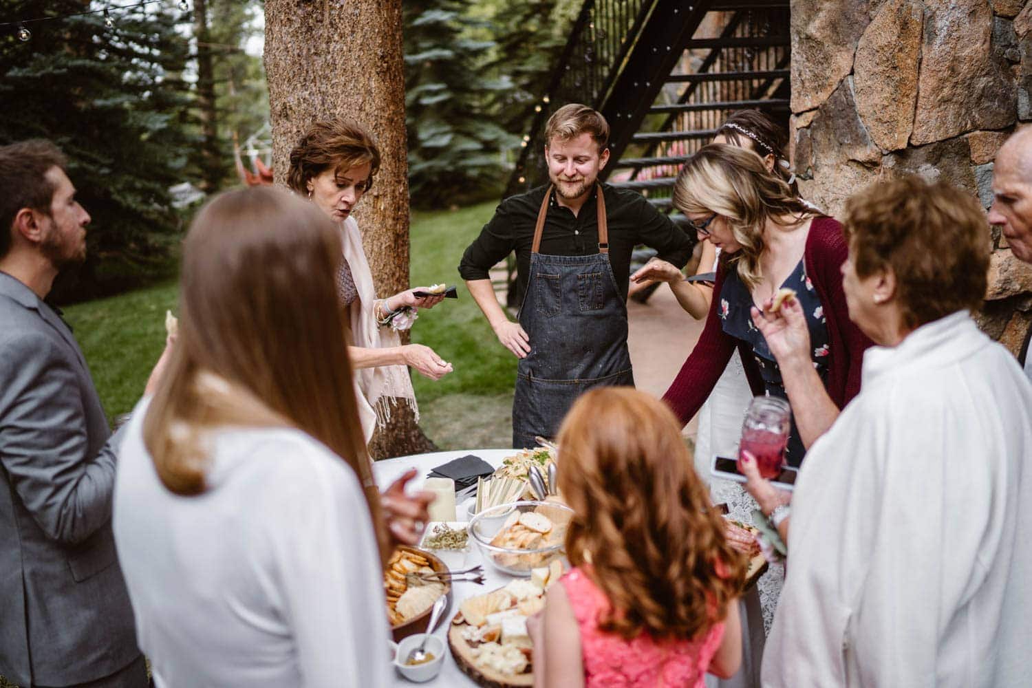 Private chef at Airbnb elopement.